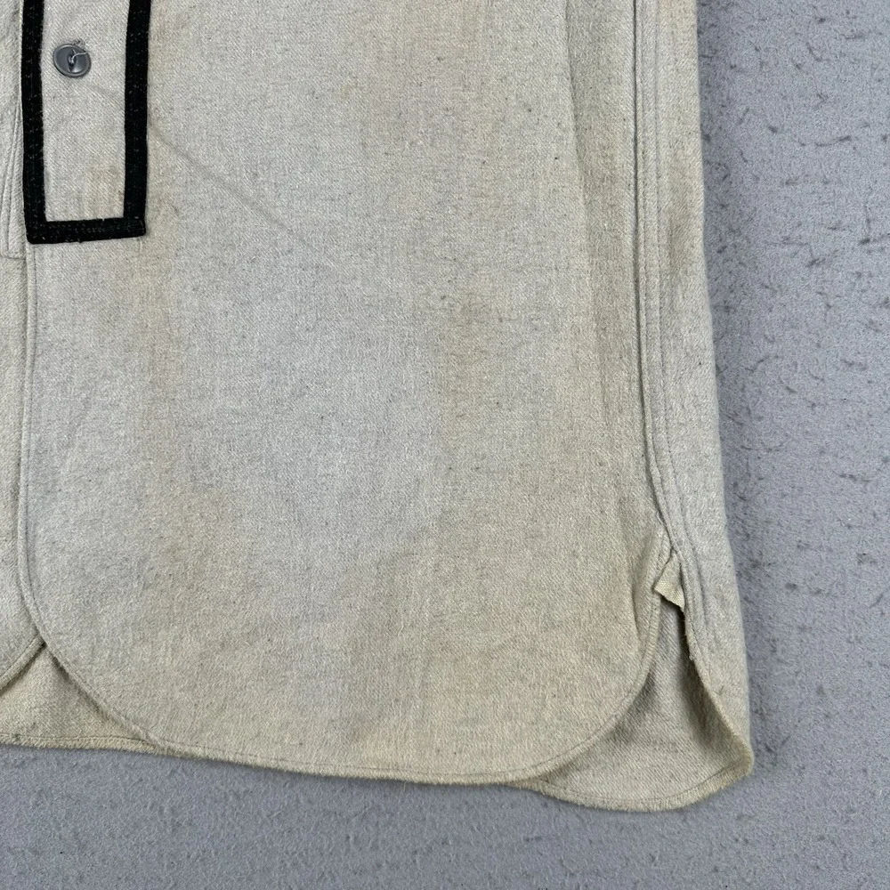 Vintage 30s 40s Baseball Jersey Mens 44 Gray Black Felt H Rubys Sorting‎ Goods
